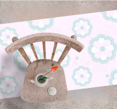 rôzne vinylové koberce pre deti jemný kvetinový motív - Tenstickers