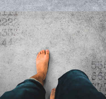 Vinylteppich Steine numerische Steinstruktur - TenStickers