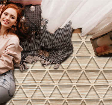 Geometrinen kolmion muotoilu puu aiheinen vinyylimatto - Tenstickers