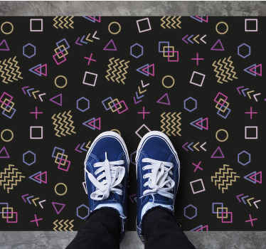 Vinil podovi berba retro geometrijski oblici - TenStickers