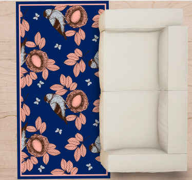 Vinil podovi životinja ptičje gnijezdo botanički motiv - TenStickers