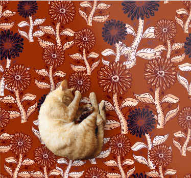 Vinil podovi cvijeće i biljke sklad cvjetnog uzorka - TenStickers