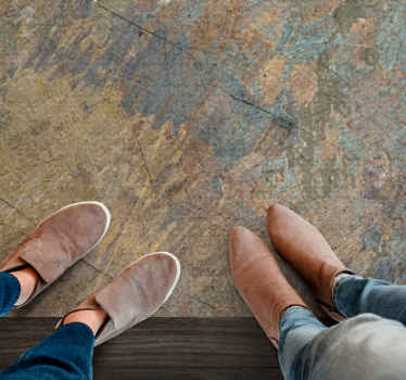 Vinylteppich Wohnzimmer Industriedekor in betonoptik - TenStickers