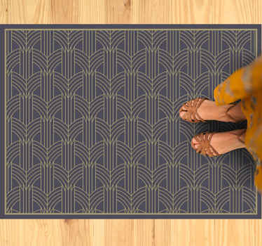 Zarif geometrik desen geometrik pvc halı - TenStickers