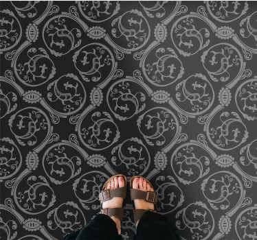 Alfombra vinílica vintage Motivos góticos - TenVinilo