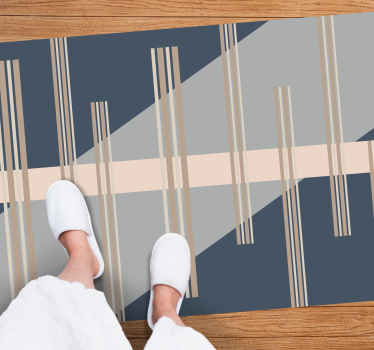 Alfombra vinílica rayas estética rayada - TenVinilo