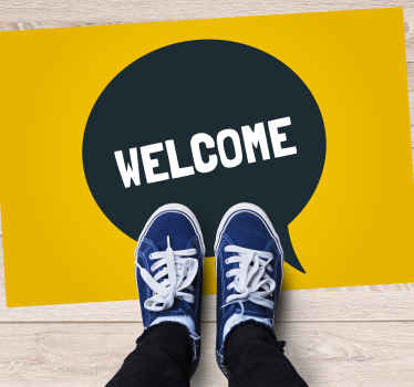 μήνυμα καλωσορίσματος πλακάκια χωλ εισόδου - TenStickers