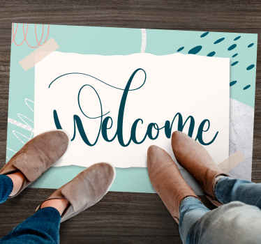 Vinyl Teppich Spruch eleganter Eingangstext - TenStickers