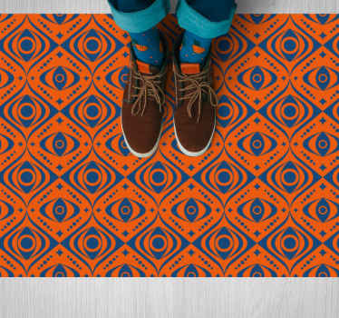 Geometric Eye Pattern geometric rug - TenStickers