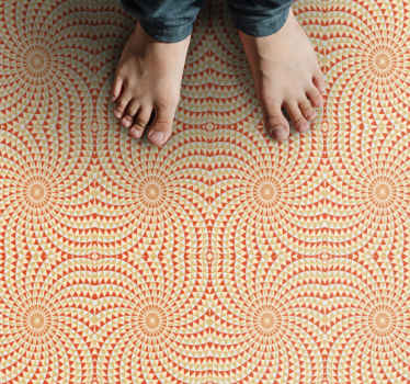 Vinyl Teppich Mandala abstraktes Design - TenStickers