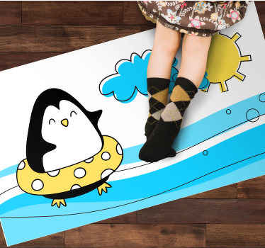 Pingvin ved stranddyretæppet - TenStickers