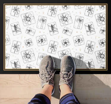 Tapete vinil do Natal padrão de presente festivo - TenStickers