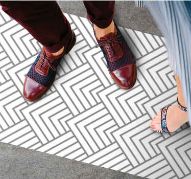 Alfombra vinílica geométrica laberinto geométrico - TenVinilo