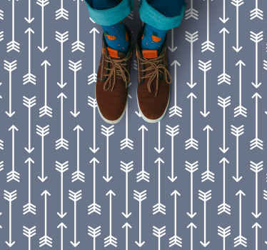 Vinyl Teppich gestreift Pfeilmuster - TenStickers