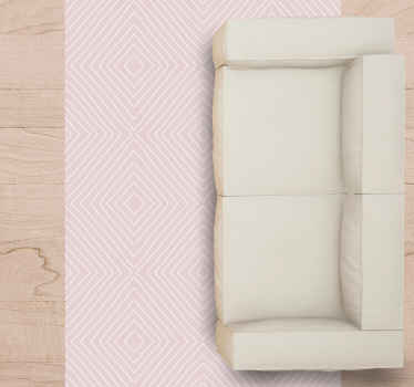 çapraz elmaslar geometrik pvc halı - TenStickers