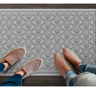 Tapis vinyle mandala symétriques moderne - TenStickers