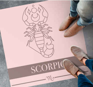 Tapete vinílico frases e textos zodíaco escorpião - TenStickers