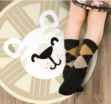 Vinil podovi rasadnici grafika nasmiješenog lava - TenStickers