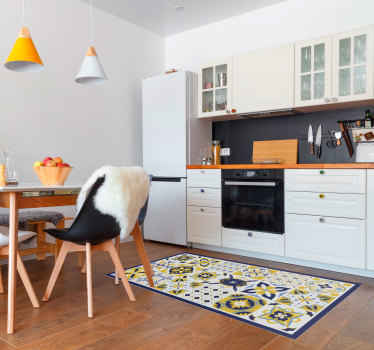 Alfombra vinílica azulejos conjunto de mosaicos - TenVinilo