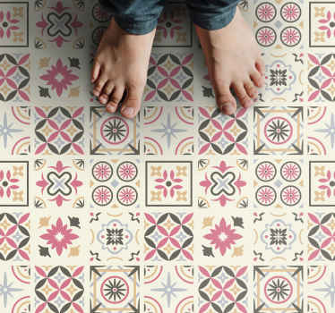 "Nicolle" collage tile carpet - TenStickers