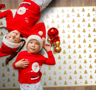 Vinyl Teppich Weihnachten festliches Baummuster - TenStickers