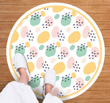 Pastelový koberec do obývacího pokoje - TenStickers