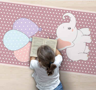 Vinil podovi rasadnici igra slona balonom - TenStickers