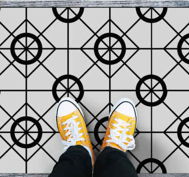 Geometrik vinil tasarımı geometrik pvc halı - TenStickers