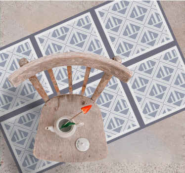 Geometrik desen dizisi geometrik pvc halı - TenStickers