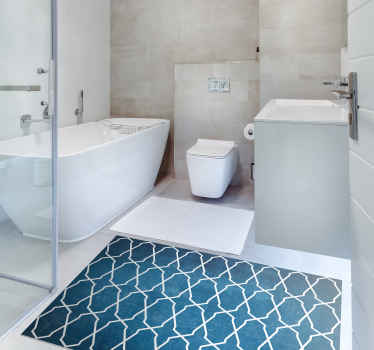 Geometric Bathroom bathroom vinyl rug - TenStickers