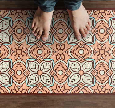 Classical light colors geometric pattern carpet - TenStickers