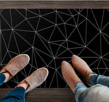 Geometrik çizgiler geometrik pvc halı - TenStickers