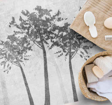 Træer i skandinavisk stil nuancer naturtæppe - TenStickers