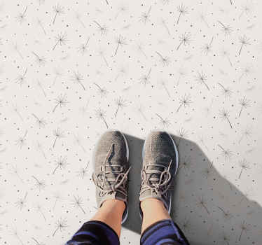 Vinyl Teppich Blumen löwenzahn-muster - TenStickers