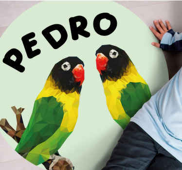 Testreszabható szerelmesek Vinil szőnyeg nevekkel - TenStickers