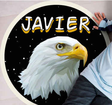 Testreszabható sas Vinil szőnyeg nevekkel - TenStickers