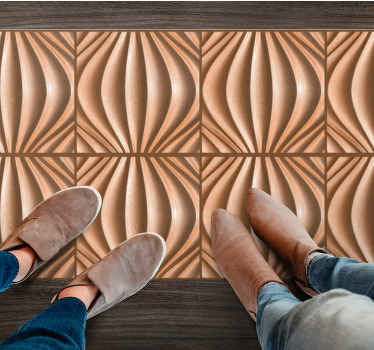 3D sand effect geometric rugs - TenStickers