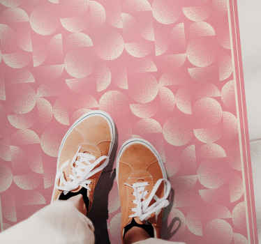 Ginkgo Leaf Pattern pink rug - TenStickers