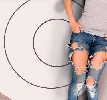 Vinil podovi minimalistički minimalistički kružni dizajn - TenStickers