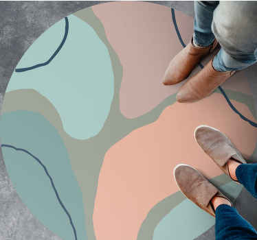 Abstract Geometric Shapes minimalistic rug - TenStickers