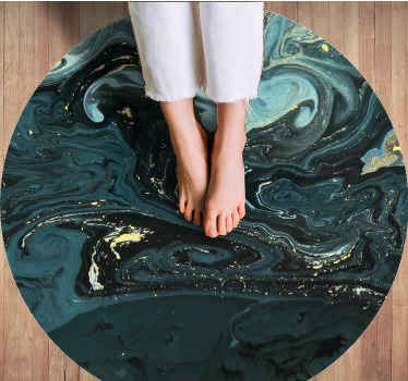 Swirling Marble marble vinyl rug - TenStickers