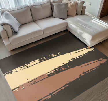 Vinyl teppich minimalistisch mit nordischem streifenmuster - TenStickers