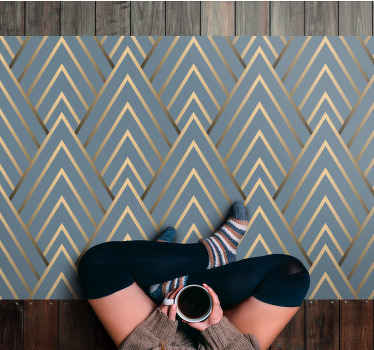 Vinyl Teppich Chevron-Muster - TenStickers