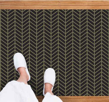 Tapis vinyle rayures motif à chevrons - TenStickers