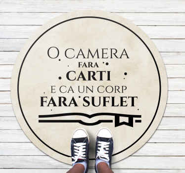 Covor vinil o camera fara carti - TenStickers