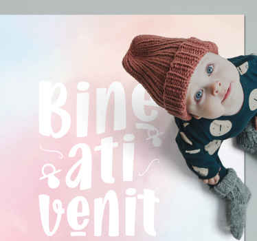 Covor vinil Bine ati venit - TenStickers