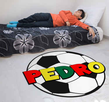 Futebol com tapete com nome personalizado - TenStickers