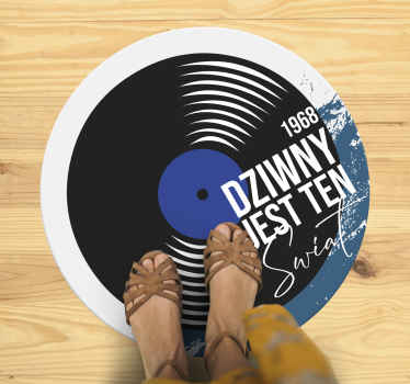 Dywan winylowy retro Płyta z 1968 - TenStickers
