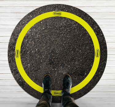 Tapis vinyle chambre cercle de tir pétanque - TenStickers