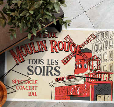 Tapis vinyle rétro le moulin - TenStickers